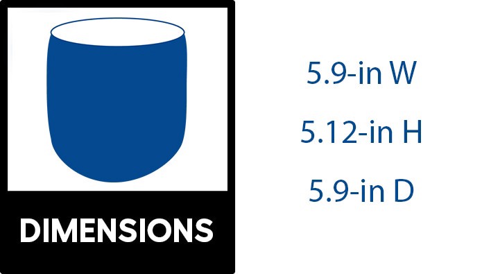 slide 2 of 5, allen + roth Round 5.9-in W x 5.9-in L Brown Ceramic Indoor Planter, 1 ct