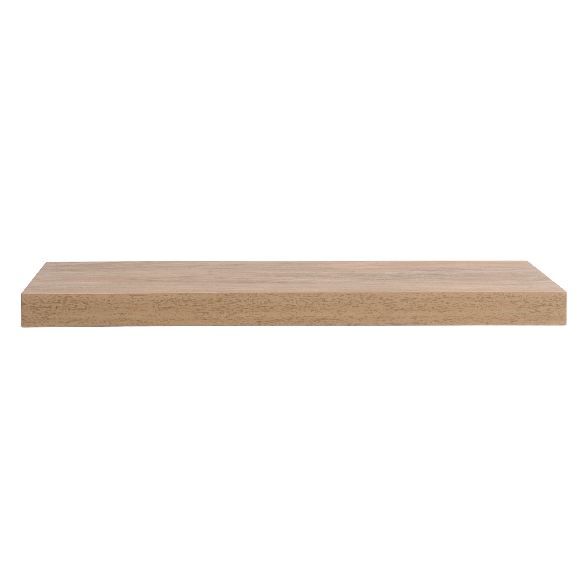 slide 2 of 5, Origin 21 23.62-in L x 7.87-in D x 1.5-in H Driftwood Rectangular Floating Shelf, 1 ct