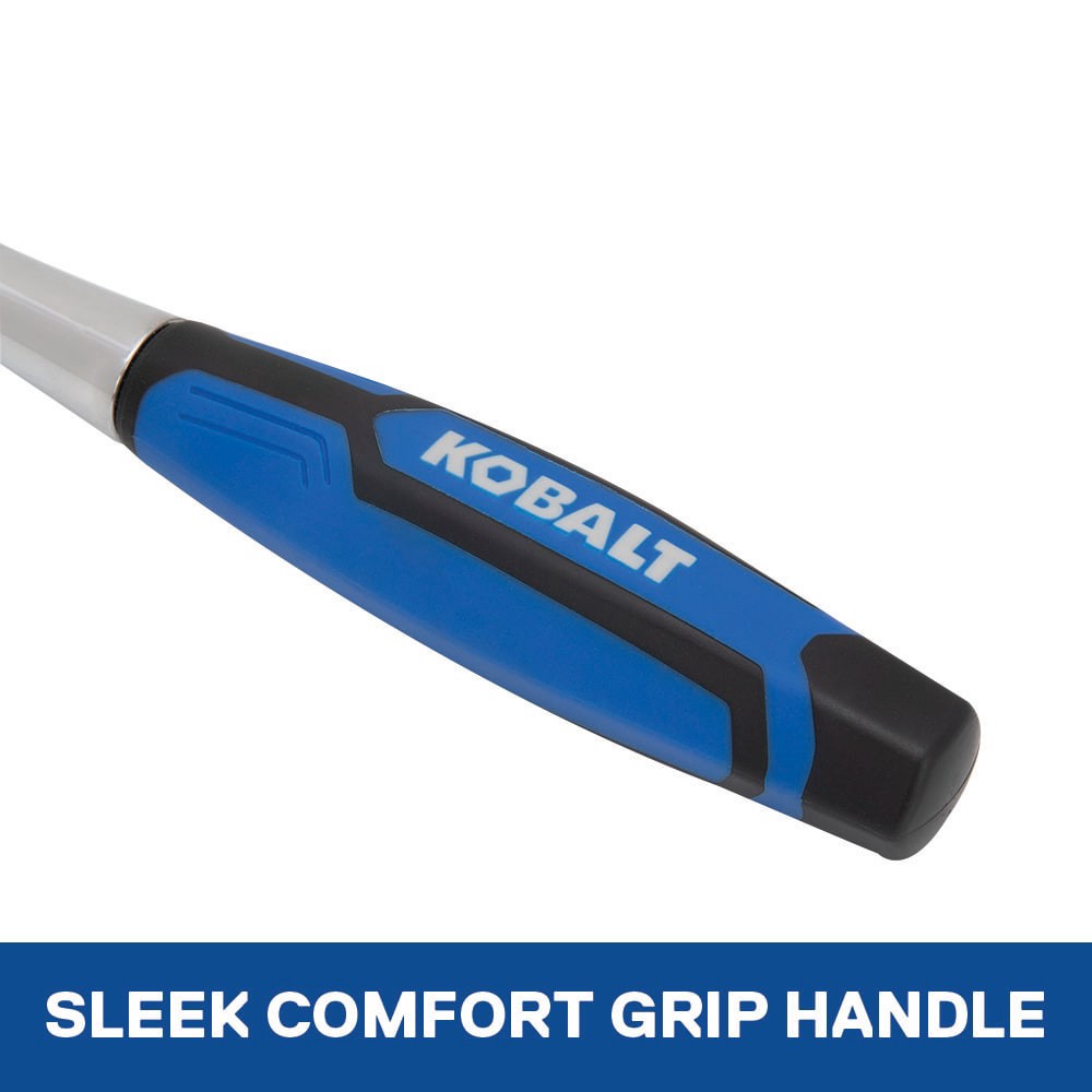 slide 5 of 6, Kobalt 90 -Tooth 1/2-in Drive Comfort grip Handle Ratchet, 1 ct
