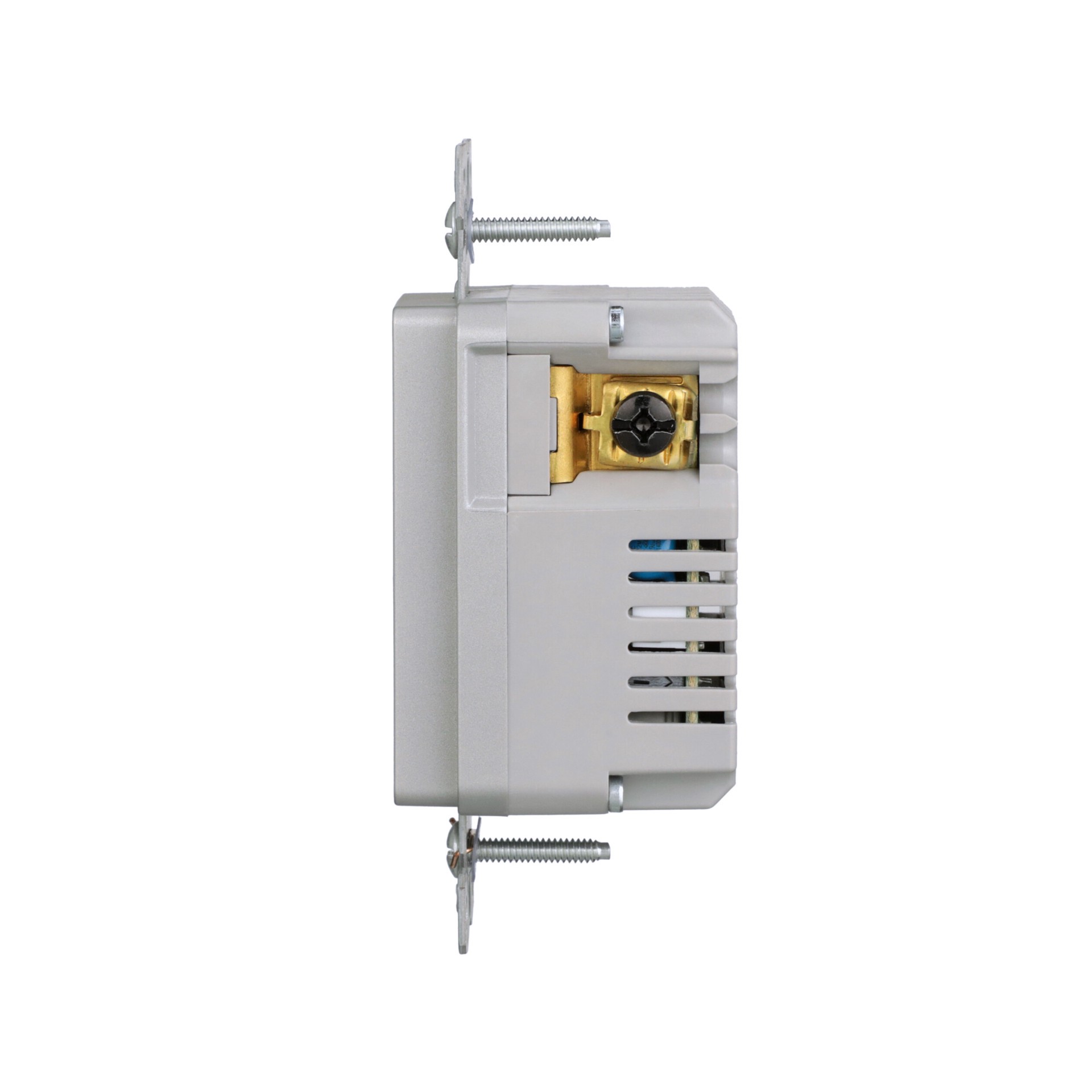 slide 3 of 6, Eaton 15 -Amp 125-volt Tamper Resistant Residential/Commercial Decorator USB outlet Dual Type A , Silver Granite, 1 ct