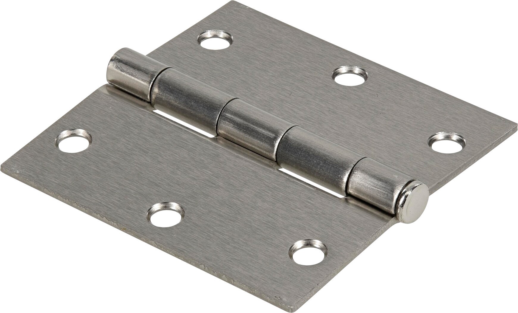 slide 4 of 6, RELIABILT 3-1/2-in H Square Satin Nickel Mortise Interior Door Hinge, 1 ct