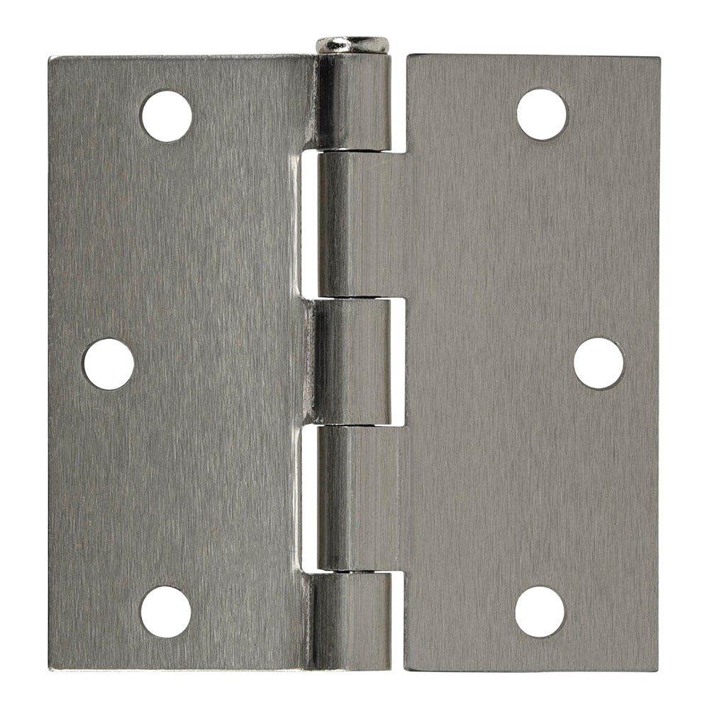 slide 1 of 6, RELIABILT 3-1/2-in H Square Satin Nickel Mortise Interior Door Hinge, 1 ct