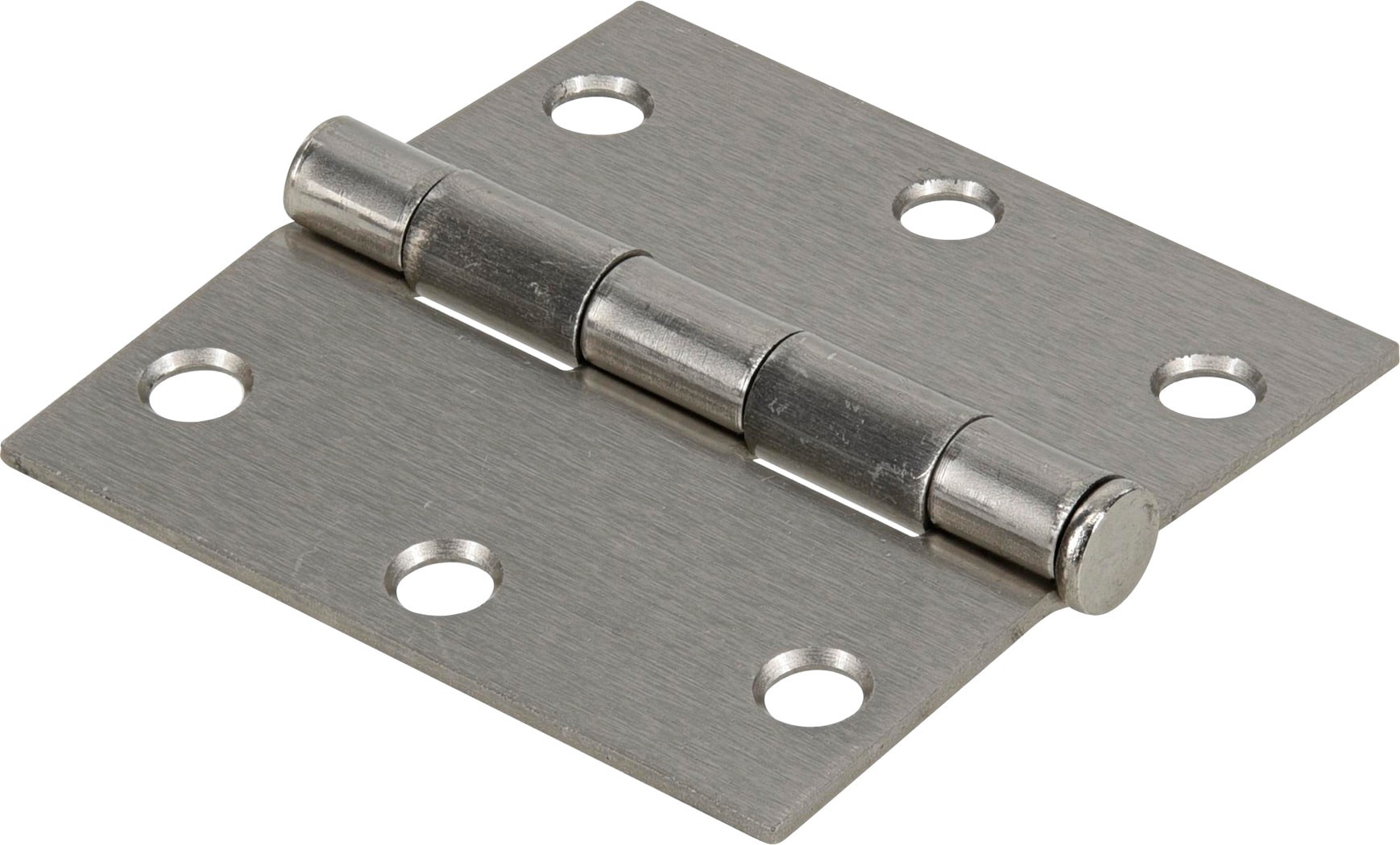 slide 4 of 6, RELIABILT 3-in H Square Satin Nickel Mortise Interior Door Hinge, 1 ct