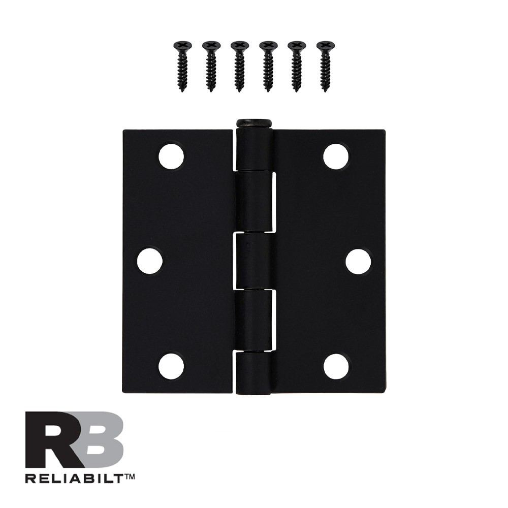 slide 2 of 6, RELIABILT 3-in H Square Oil-Rubbed Bronze Mortise Interior Door Hinge, 1 ct