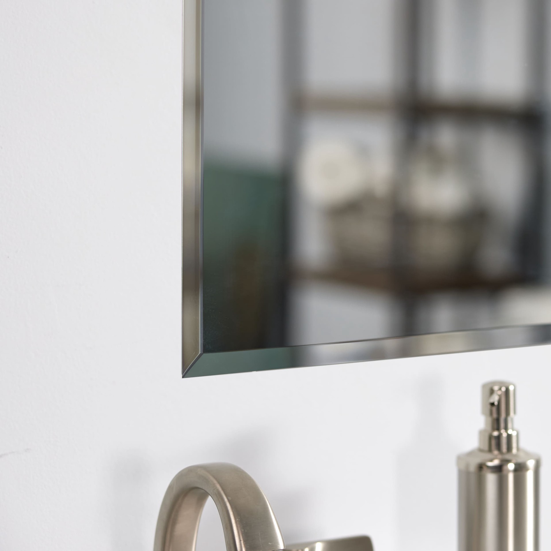 slide 6 of 6, Project Source 16-in x 26-in Surface/Recessed Mount Frameless Mirrored Rectangle Medicine Cabinet, 1 ct