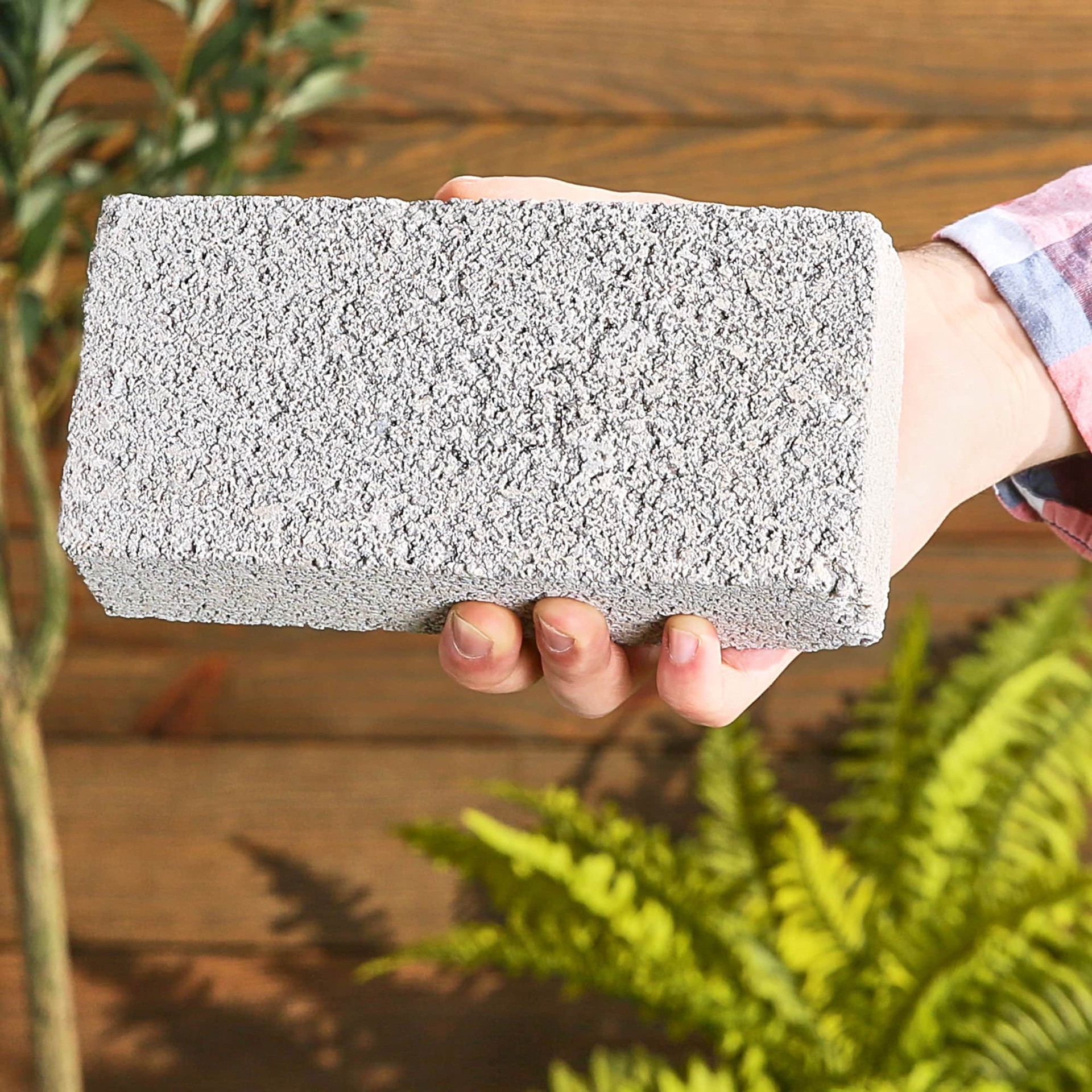 slide 5 of 6, Lee Masonry 8-in x 4-in Gray Concrete Brick, 1 ct