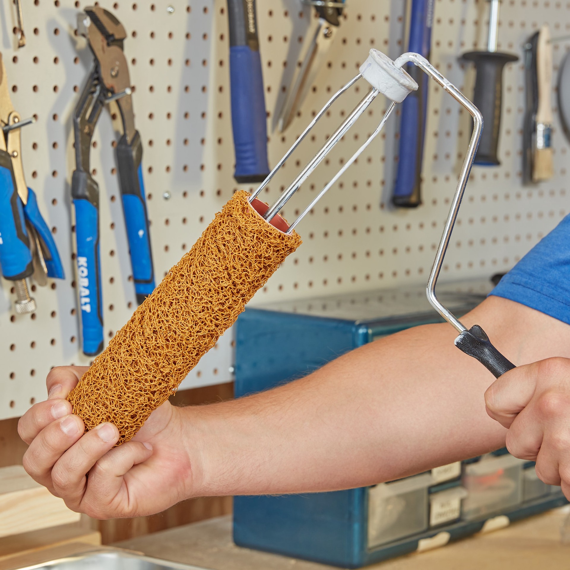 slide 2 of 6, Project Source 9-in x Textured Surfaces Standard Boucle Paint Roller Cover, 1 ct