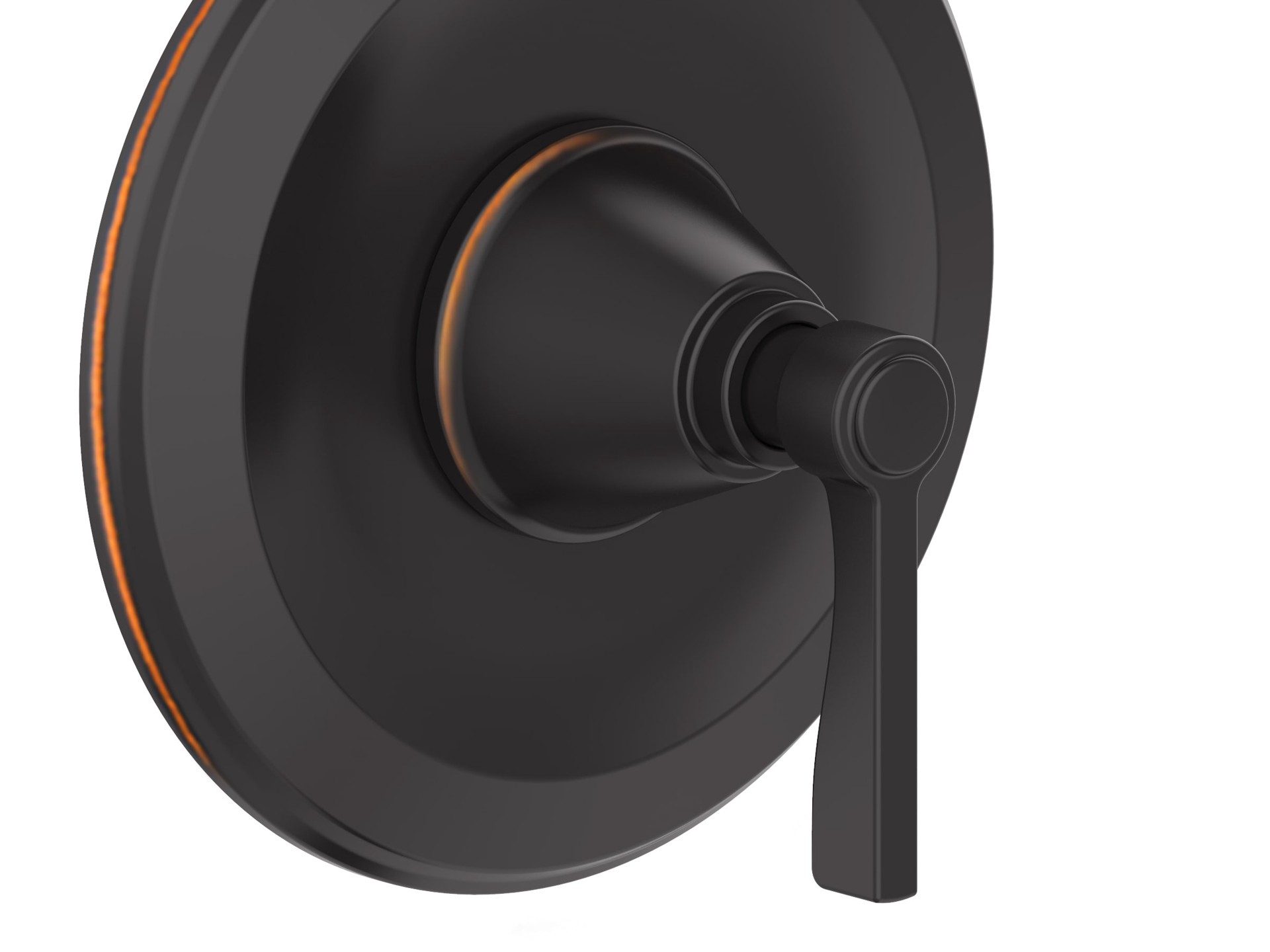slide 6 of 6, allen + roth Townley Oil rubbed bronze 1-handle 6.0-in Round Bathtub and shower Faucet with Valve (Single Function), 1 ct