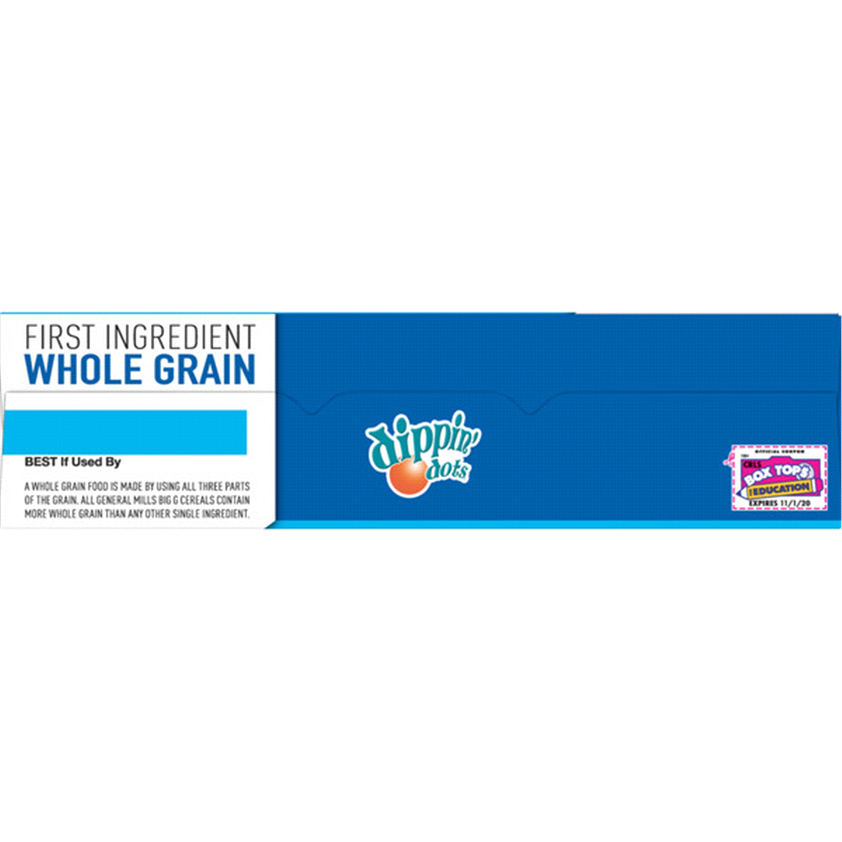 slide 5 of 6, General Mills Dippin Dots Cookies & Cream Flavored Cereal Family Size, 18 oz Box, 18 oz