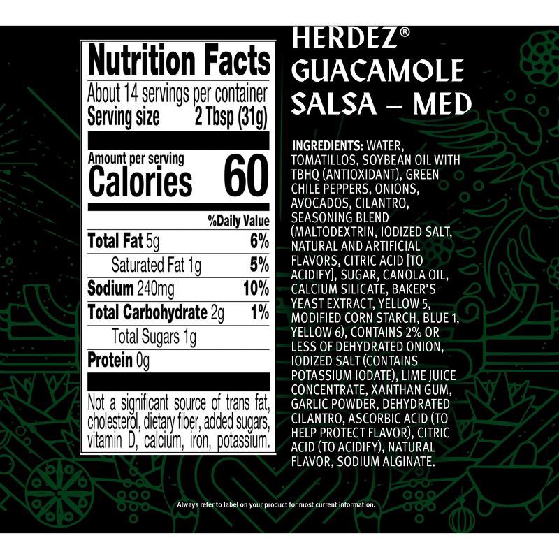 slide 7 of 12, Herdez Guacamole Salsa Medium 15.7oz, 15.7 oz