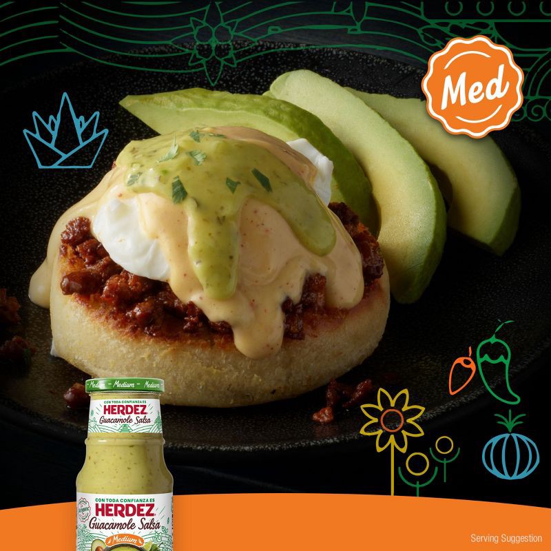 slide 8 of 12, Herdez Guacamole Salsa Medium 15.7oz, 15.7 oz