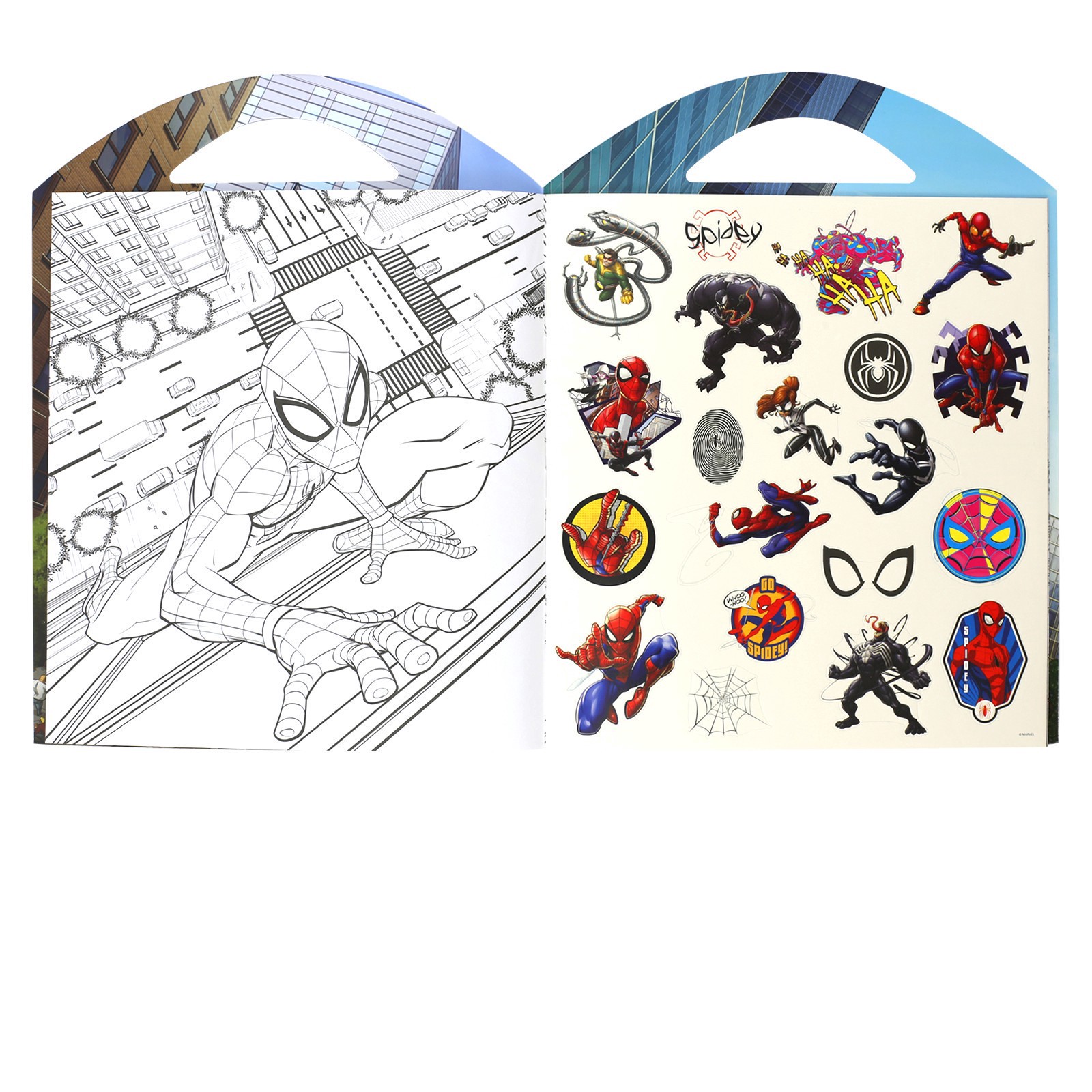 slide 2 of 3, Trends International Marvel Spider-Man Grab & Go Sticker Set, 8.5 in x 11 in