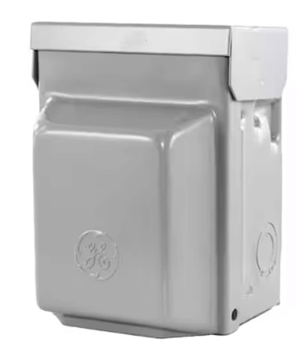 slide 4 of 6, GE 60 Amp Single phase (120V/240V) Non-fusible Indoor and outdoor Light-duty Disconnect Disconnect, 1 ct