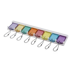 Minute Key 8 -Pack Multi-color ID tag