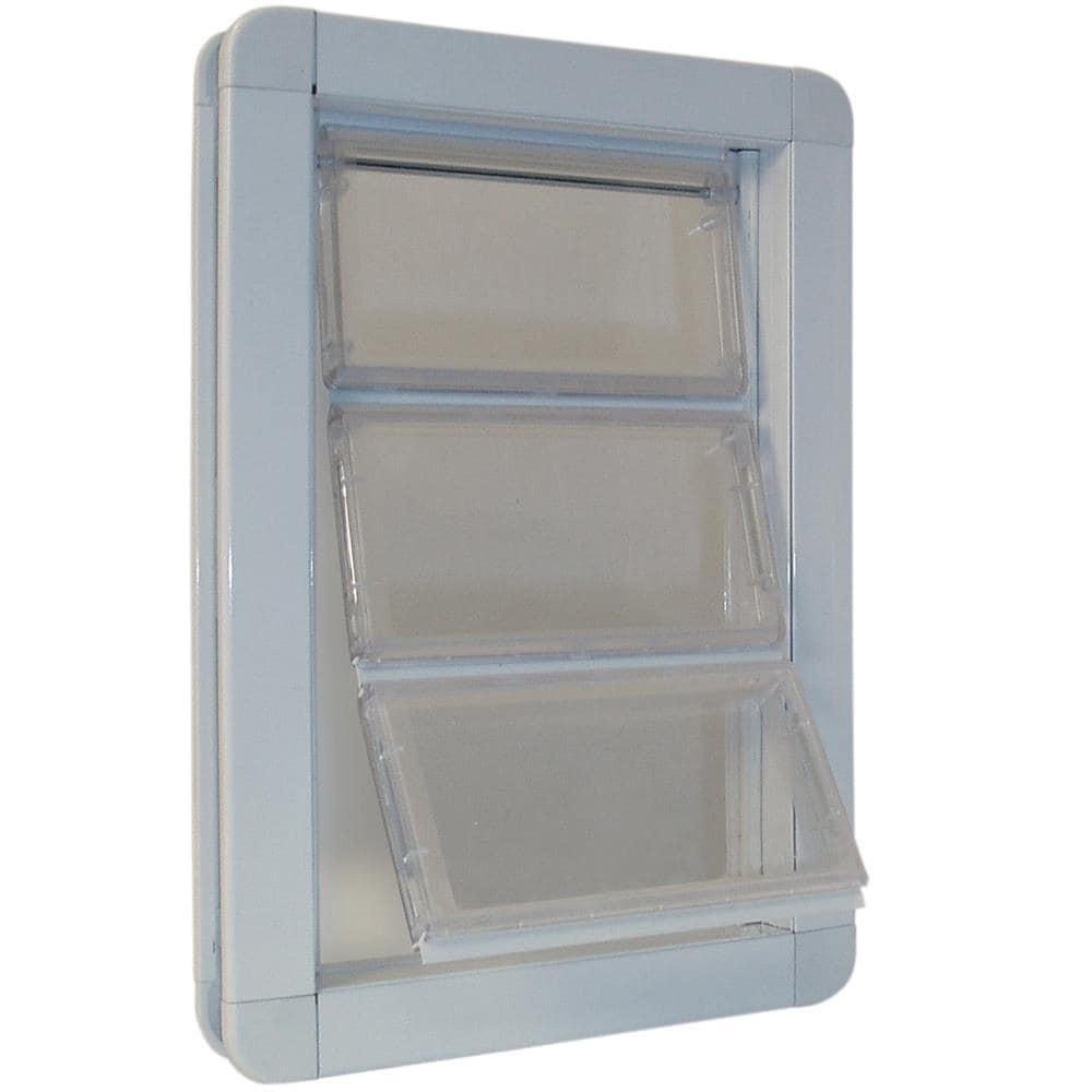 slide 4 of 6, Ideal Pet Products White Plastic Large Dog Door for Entry door, 1 ct