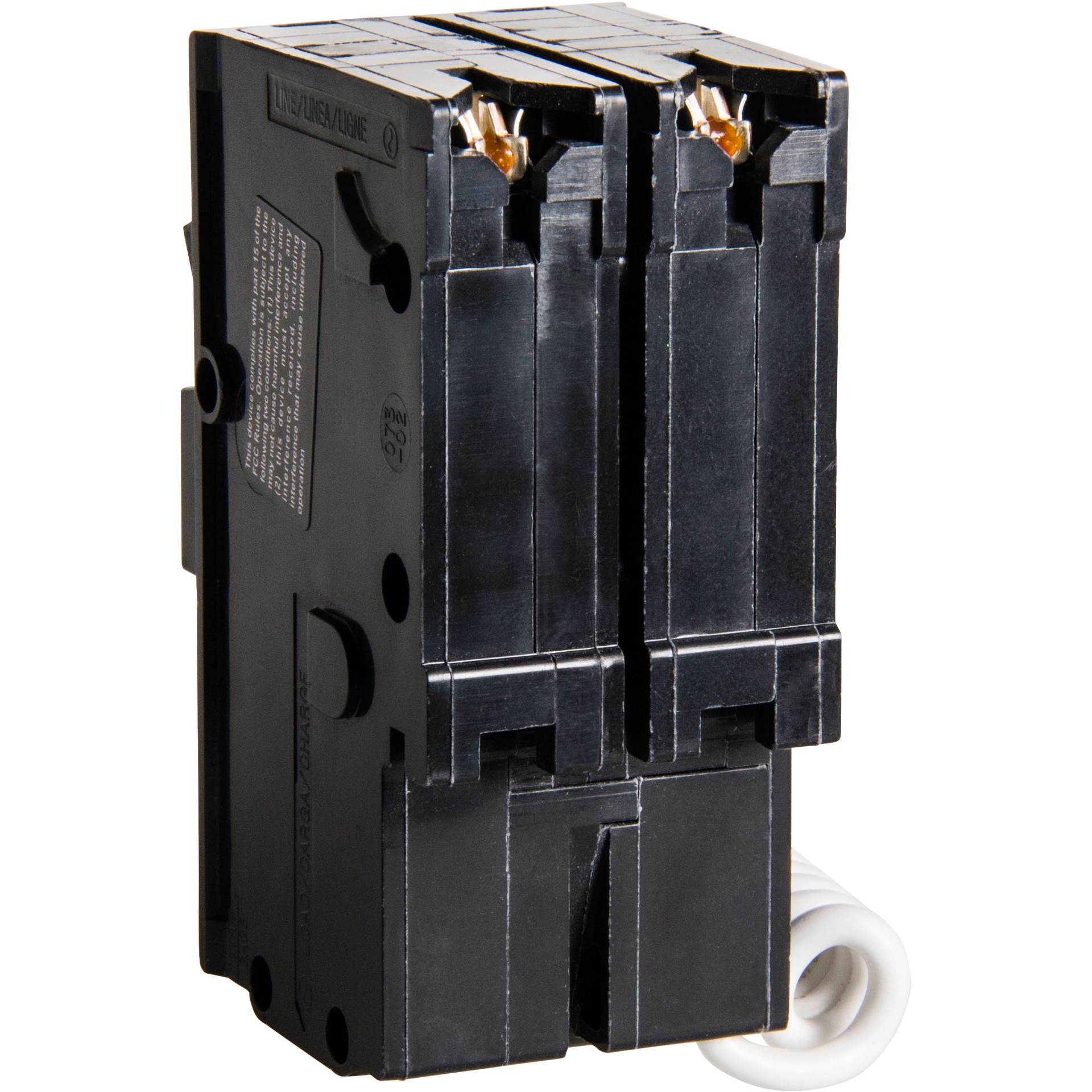 slide 4 of 6, Square D Homeline 20-amp 2 -Pole GFCI Circuit Breaker, 1 ct