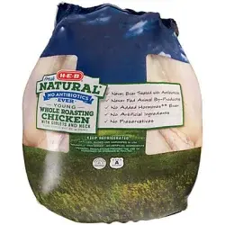 H-E-B Natural Roasting Whole Chicken