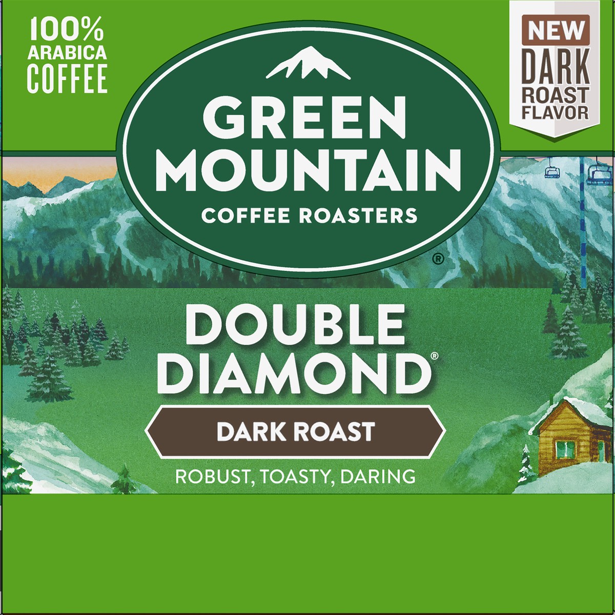 slide 5 of 7, Green Mountain Coffee Roasters K-Cup Pods Double Diamond Dark Roast 100% Arabica Coffee Pods - 12 ct, 12 ct