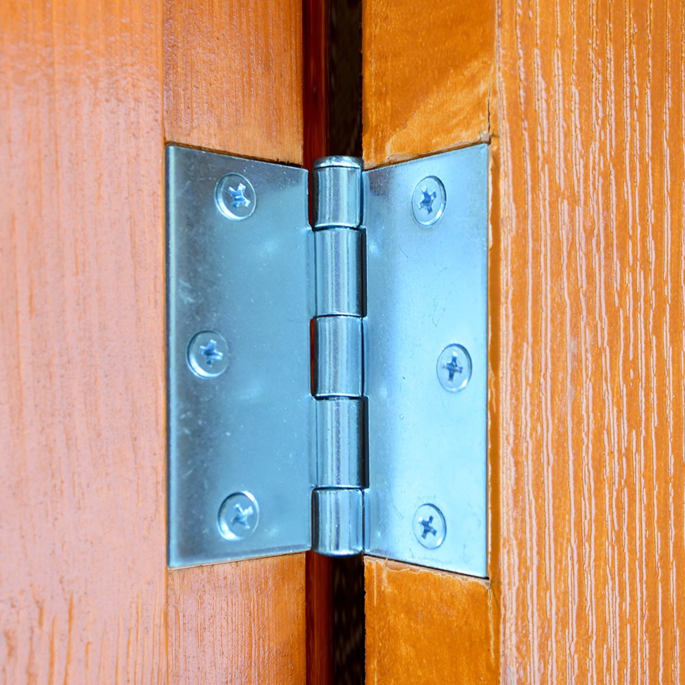 slide 5 of 6, RELIABILT 3-in H Square Silver Mortise Interior/Exterior Door Hinge, 1 ct