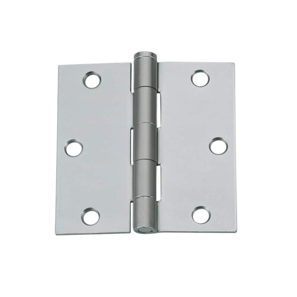 slide 6 of 6, RELIABILT 3-1/2-in H Square Silver Mortise Interior/Exterior Door Hinge, 1 ct
