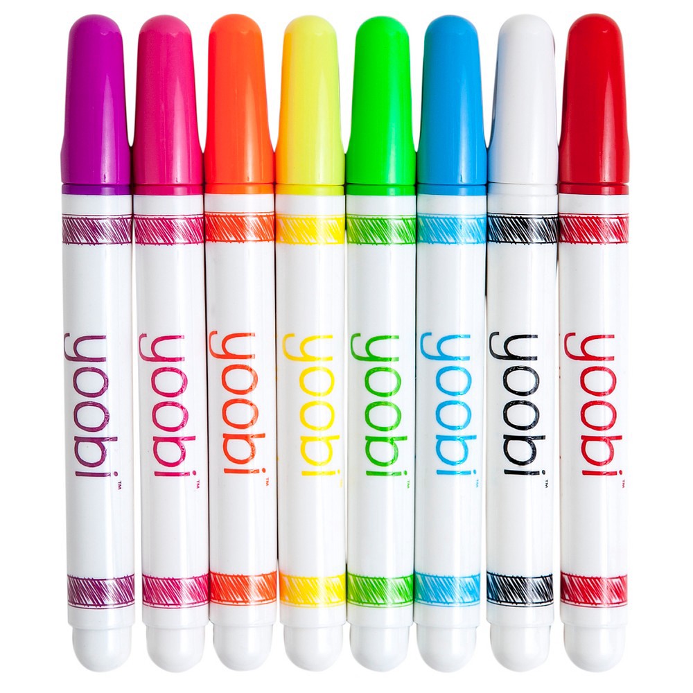 slide 3 of 3, Liquid Chalk Markers - Multicolor, 8 Pack - Yoobi, 8 ct