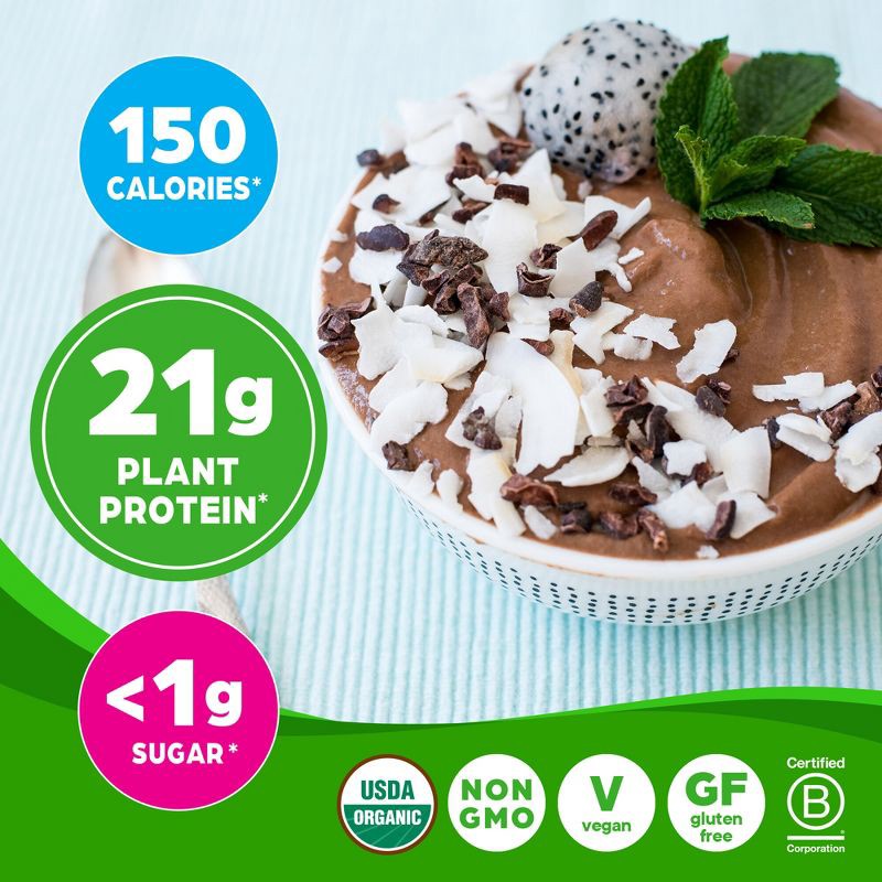 slide 5 of 8, Orgain Organic Vegan Plant Based Protein Powder - Creamy Chocolate Fudge - 16.32oz, 16.32 oz