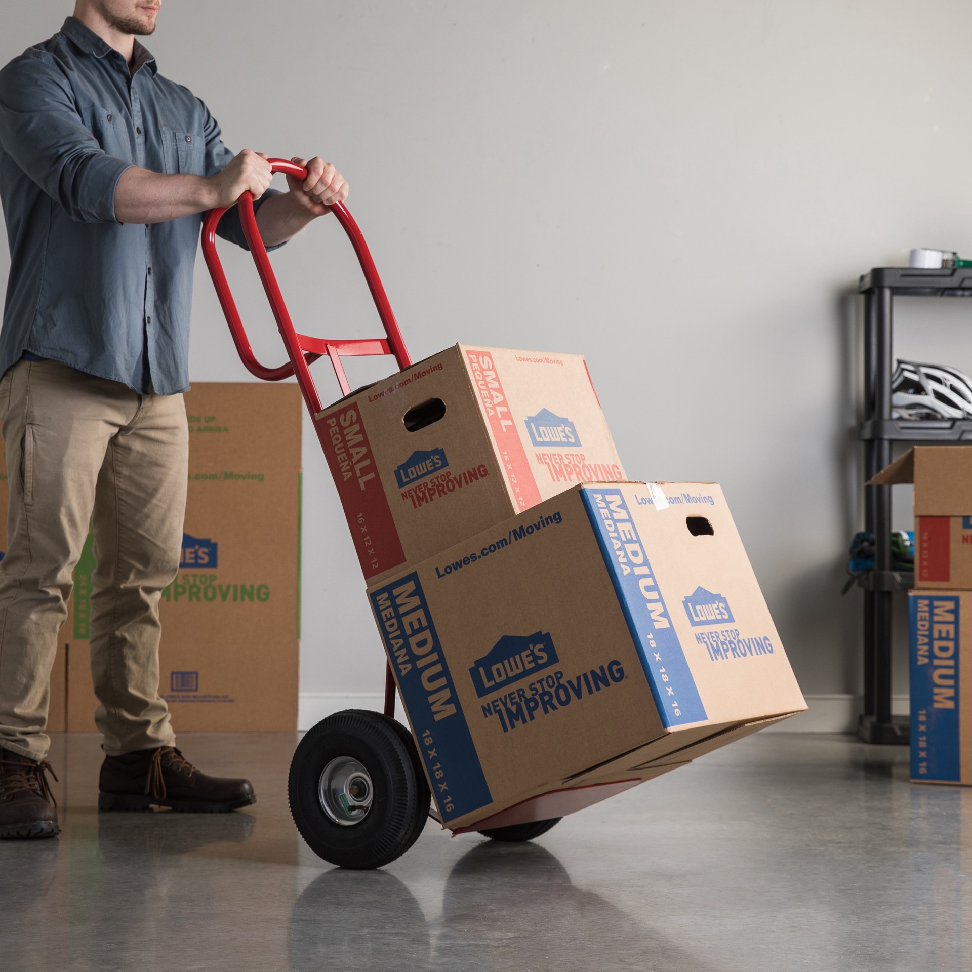 slide 2 of 6, Milwaukee 800-lb Capacity 2 -Wheel Red Steel Heavy duty hand truck, 1 ct