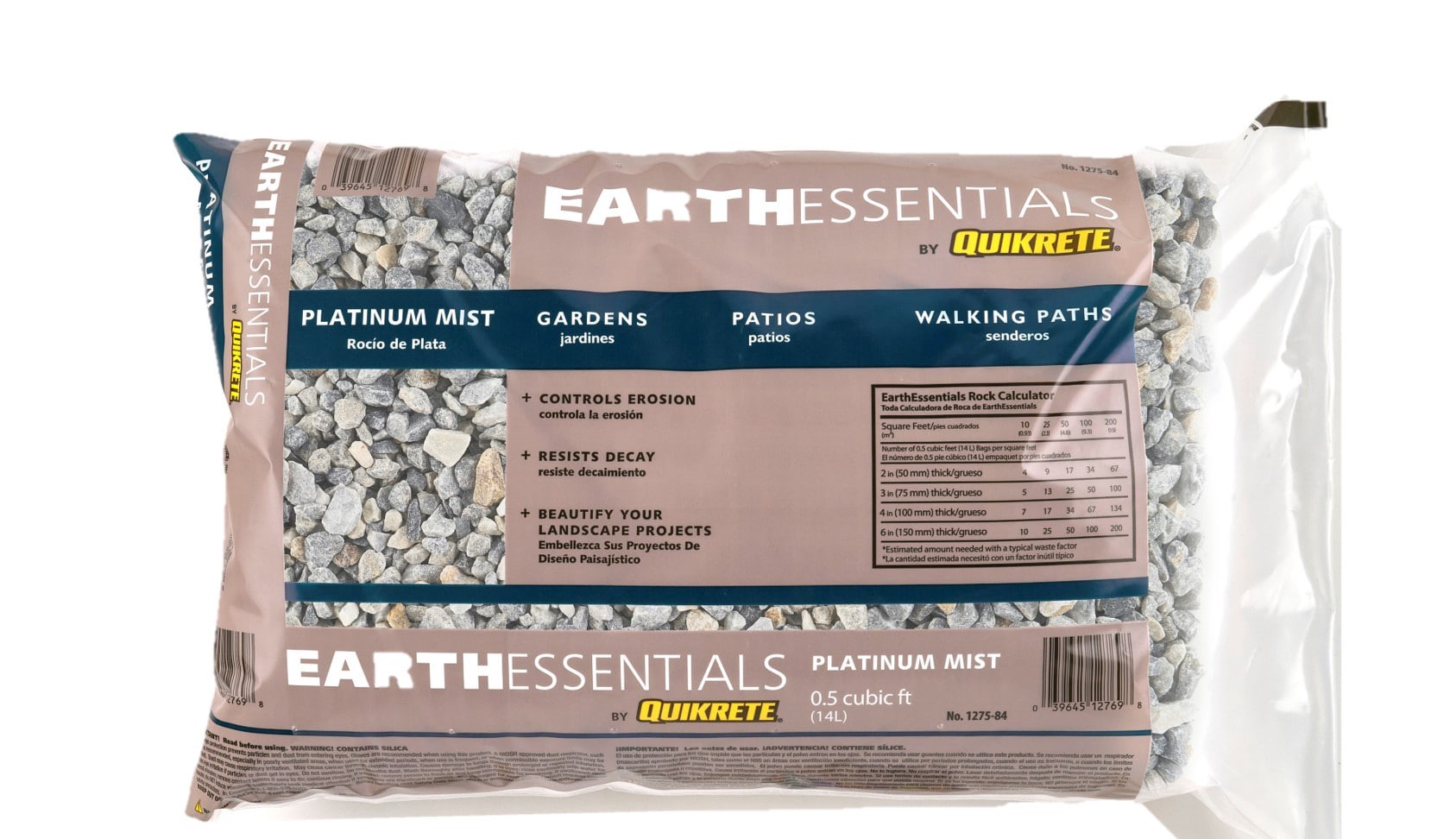 slide 1 of 5, EARTHESSENTIALS BY QUIKRETE 0.5 cu ft Multicolor River rock (0.5 - 3-in), 1 ct