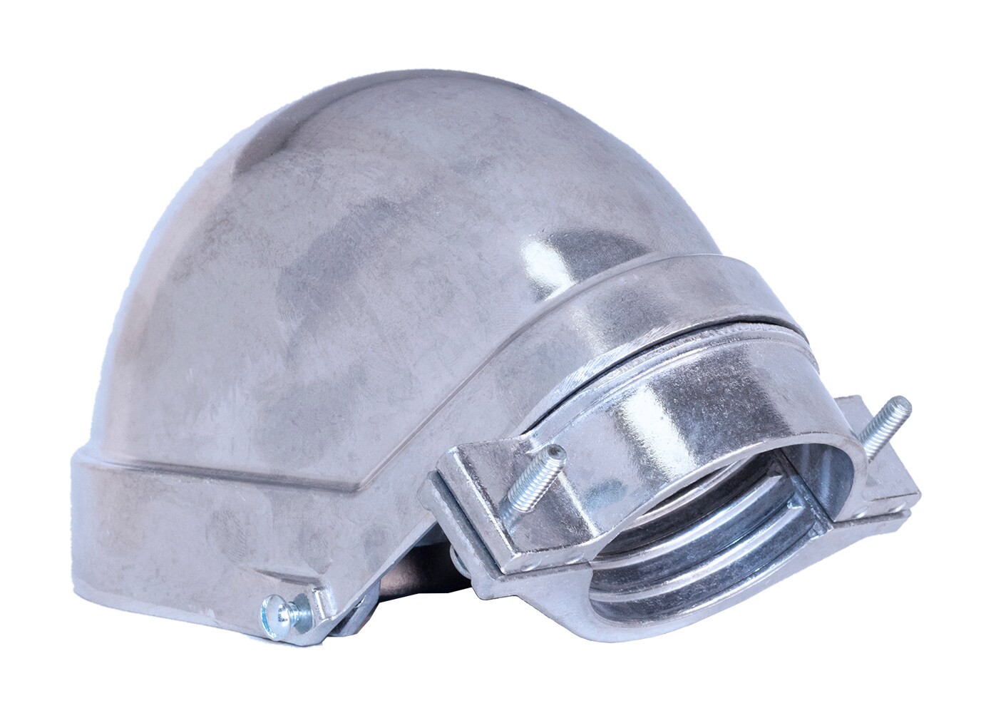 slide 4 of 5, Gampak 3-in Electrical (EMT) / Rigid / IMC / Aluminum Clamp-on type service entrance Cap Conduit Fittings, 1 ct