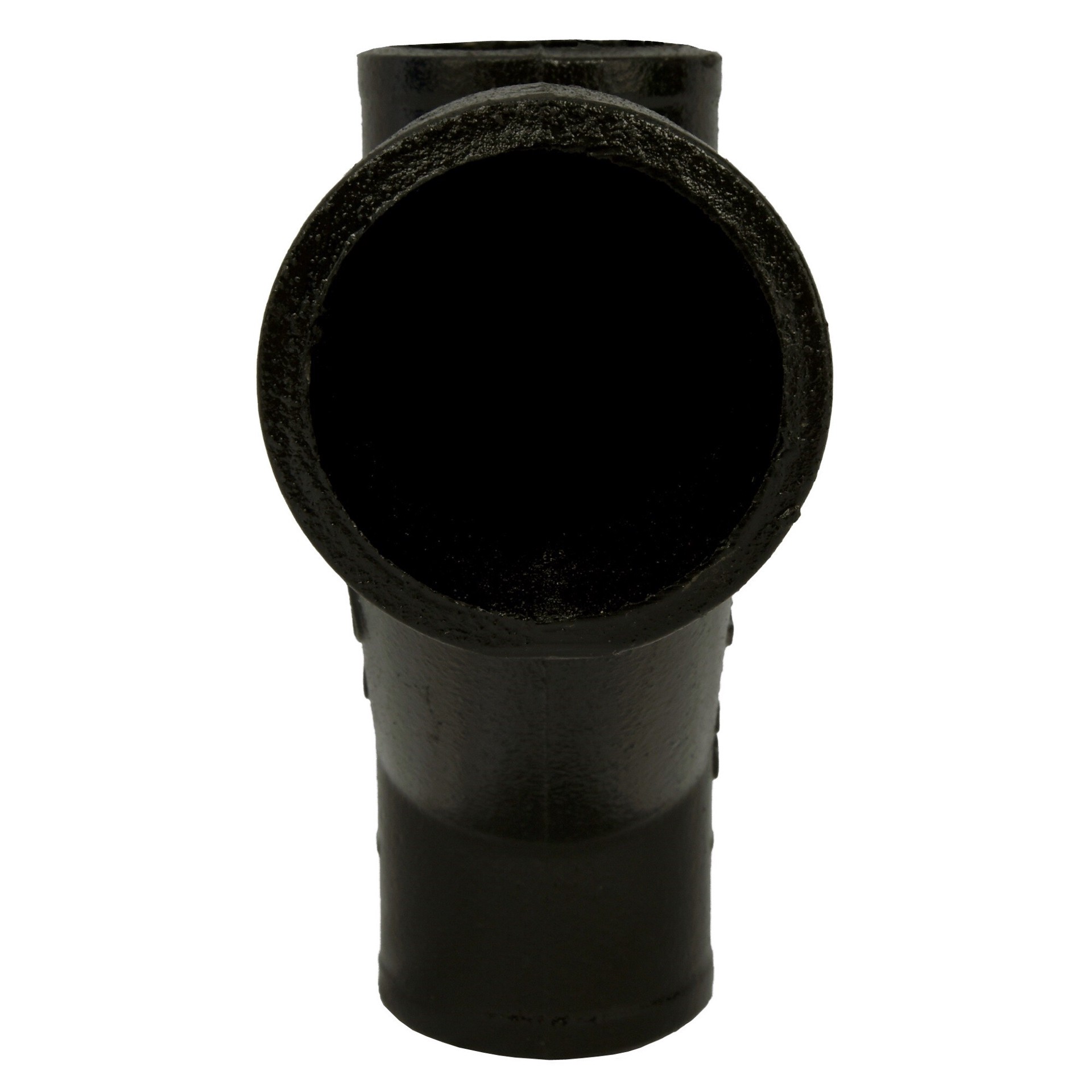 slide 2 of 6, Charlotte Pipe 3-in No Hub Cast Iron Comb Wye - Non-Potable/Sewage - NSF Safety Listed - Black Cast Iron Pipe & Fittings, 1 ct