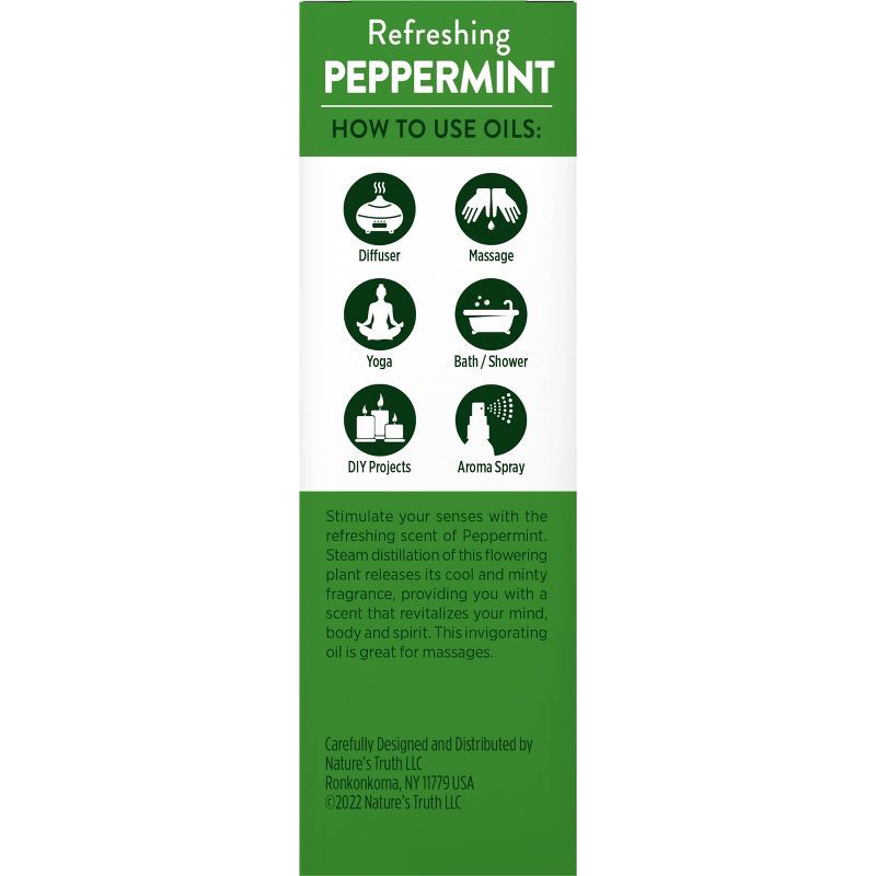 slide 4 of 5, Nature's Truth Peppermint Aromatherapy Essential Oil - 0.51 fl oz, 0.51 fl oz