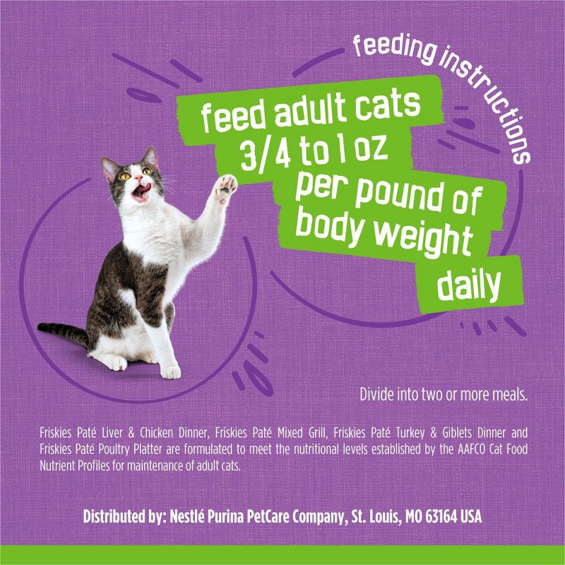 slide 7 of 12, Purina Friskies Paté with Liver and Turkey Flavor Wet Cat Food Poultry Favorites - 5.5oz/32ct Variety Pack, 32 ct; 5.5 oz