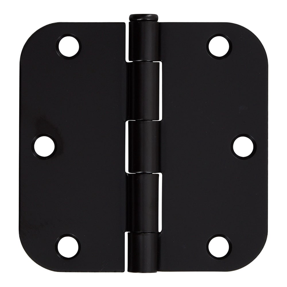 slide 1 of 6, RELIABILT 3-1/2-in H x 5/8-in Radius Oil-Rubbed Bronze Mortise Interior Door Hinge, 1 ct