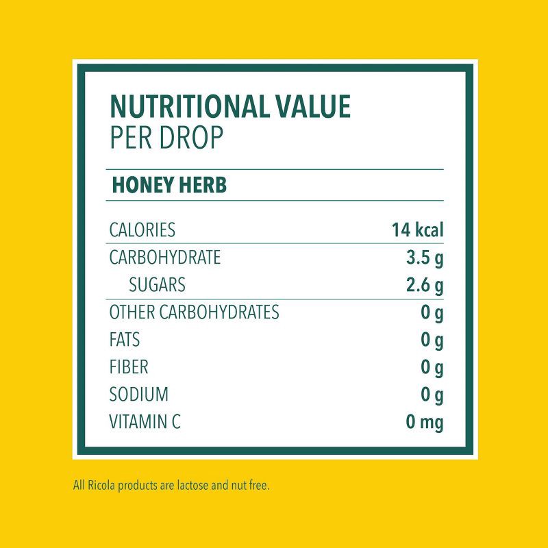 slide 6 of 8, Ricola Cough Drops - Honey Herb - 45ct, 45 ct