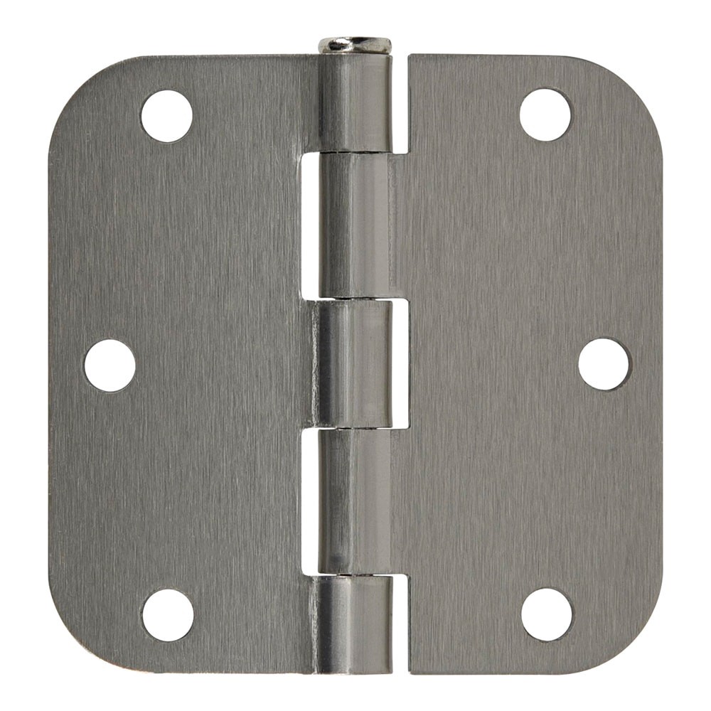 slide 1 of 6, RELIABILT 3-1/2-in H x 5/8-in Radius Satin Nickel Mortise Interior Door Hinge, 1 ct