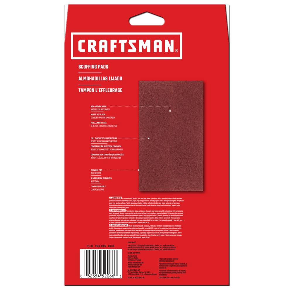 slide 2 of 6, CRAFTSMAN Refinishing pad 6-in x 9-in, 1 ct