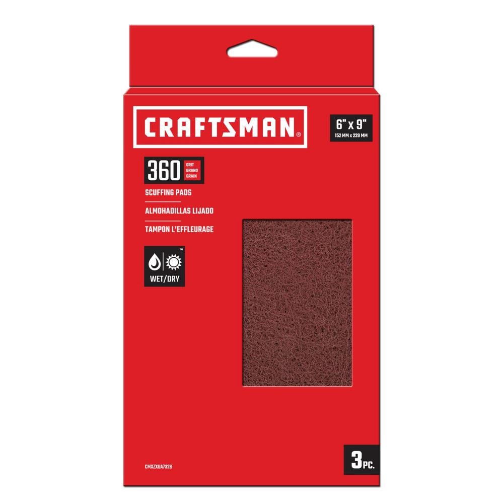 slide 1 of 6, CRAFTSMAN Refinishing pad 6-in x 9-in, 1 ct