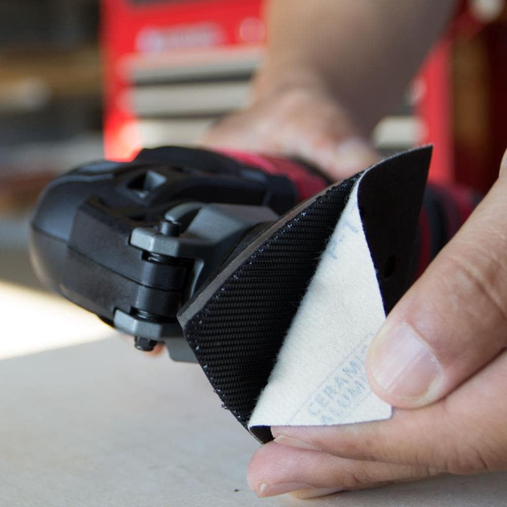 slide 5 of 6, CRAFTSMAN 3 In H/L NH Sm Osc 120 Grt 10pk 10 -Piece Ceramic alumina 120 -Grit Detail Sandpaper, 1 ct