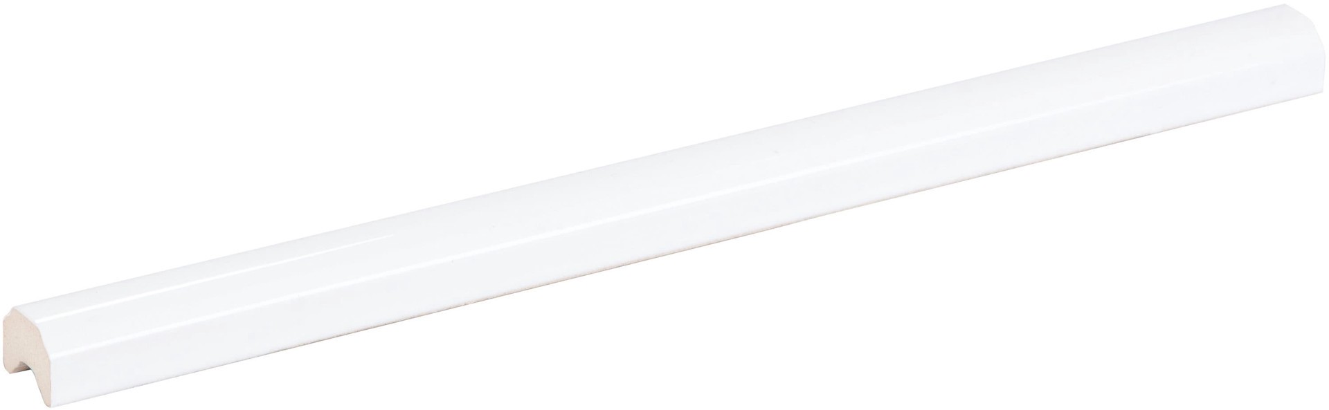 slide 4 of 6, Satori Hudson Brilliant White Contempo 1-in x 12-in Glossy Ceramic Pencil Tile, 1 ct