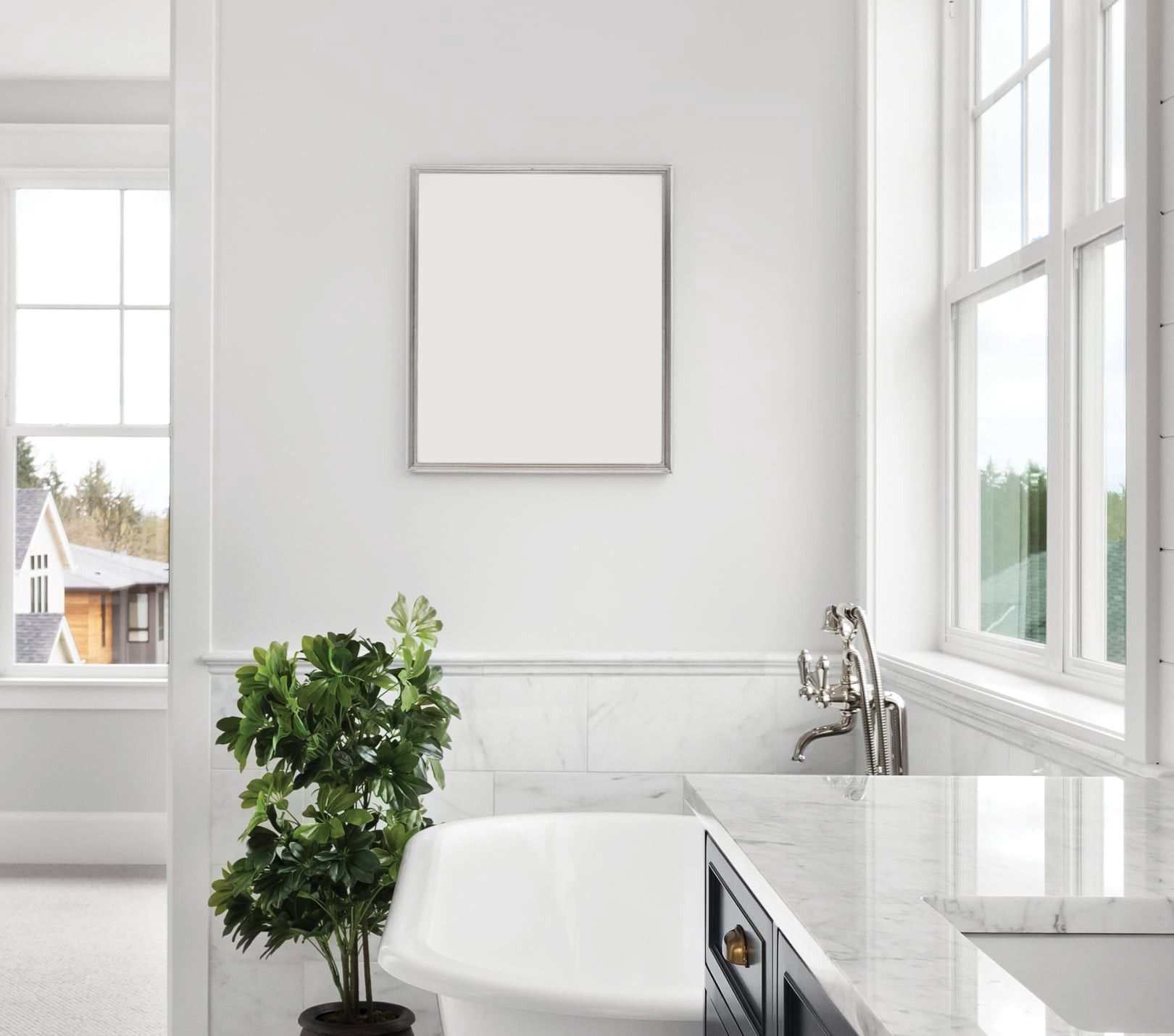 slide 3 of 6, Satori Hudson Brilliant White Contempo 1-in x 12-in Glossy Ceramic Pencil Tile, 1 ct