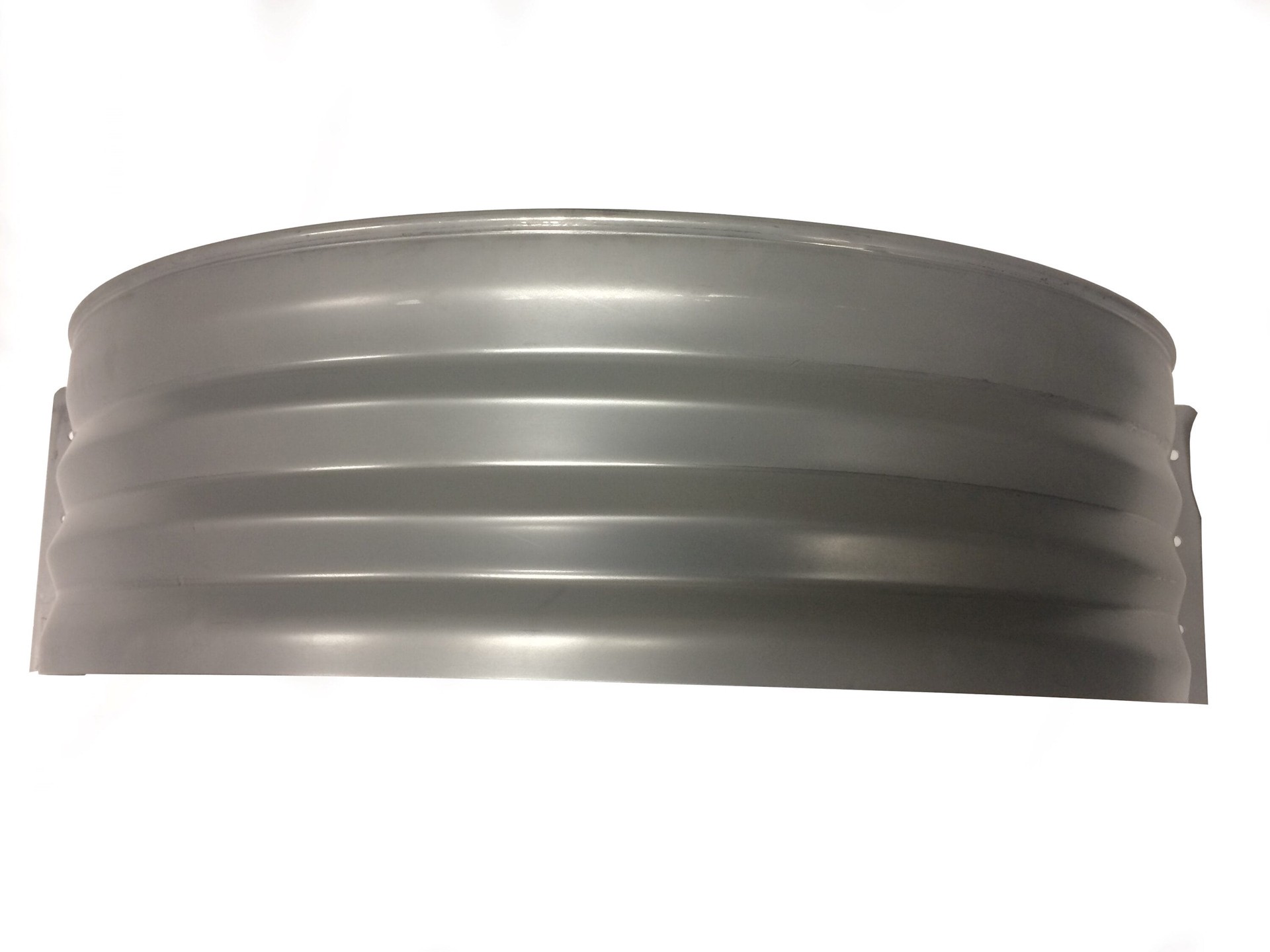 slide 1 of 4, VESTAL MFG 16-in W x 37-in L x 18-in H Silver Metal Window Well Area Wall, 1 ct