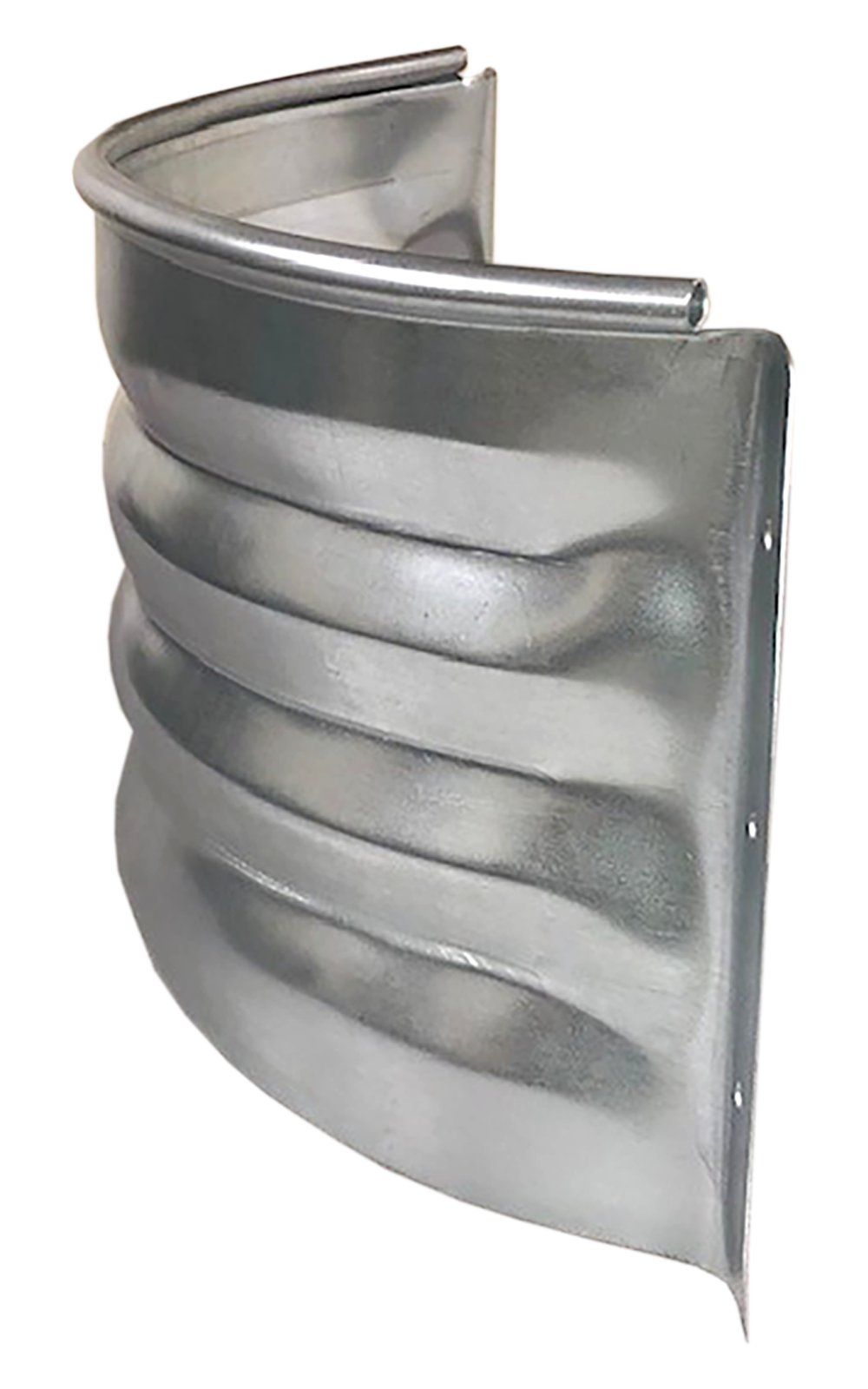 slide 2 of 4, VESTAL MFG 16-in W x 37-in L x 24-in H Silver Metal Window Well Area Wall, 1 ct