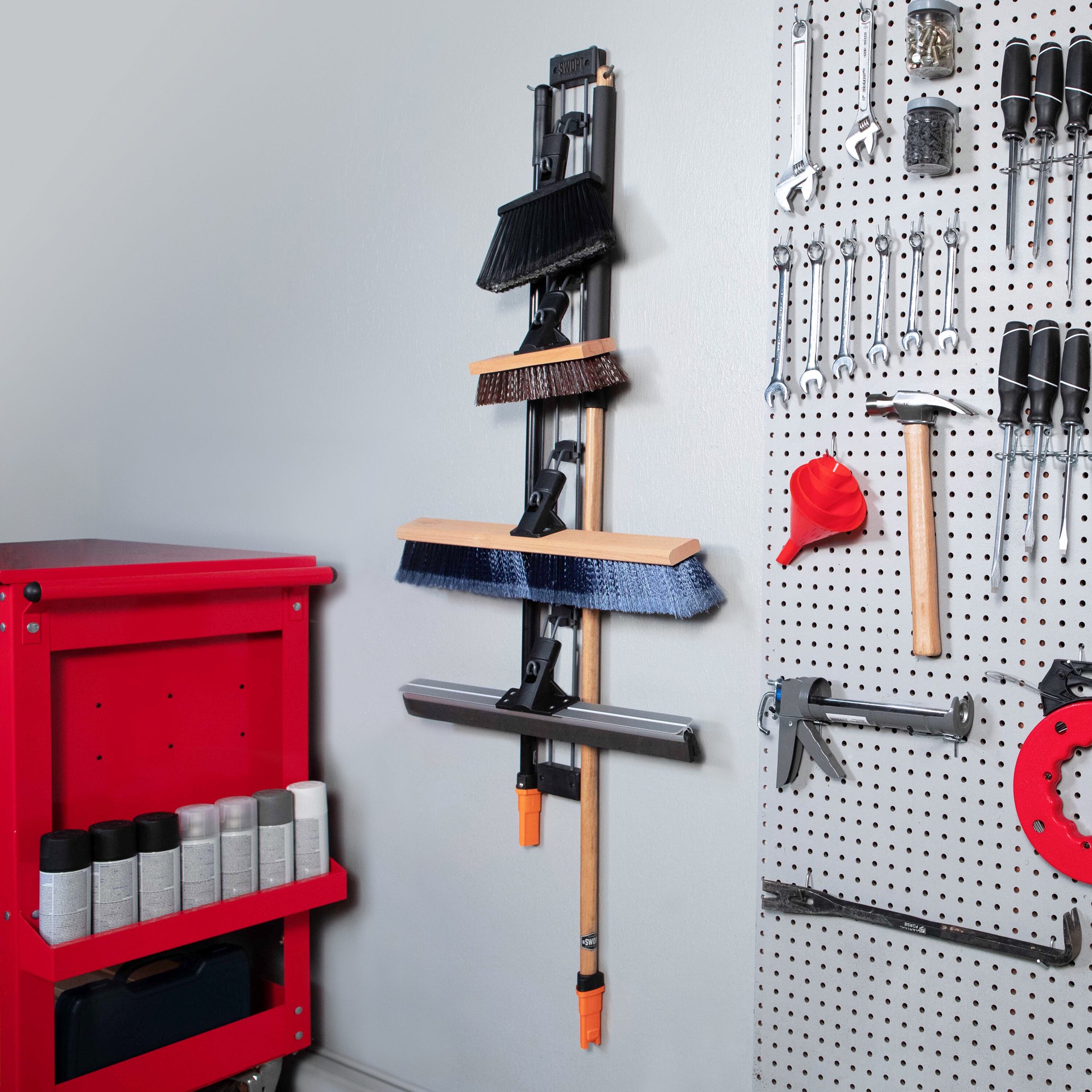 slide 6 of 6, SWOPT Premium Head 24-in Poly fiber Multi-surface All-purpose Push Broom, 1 ct