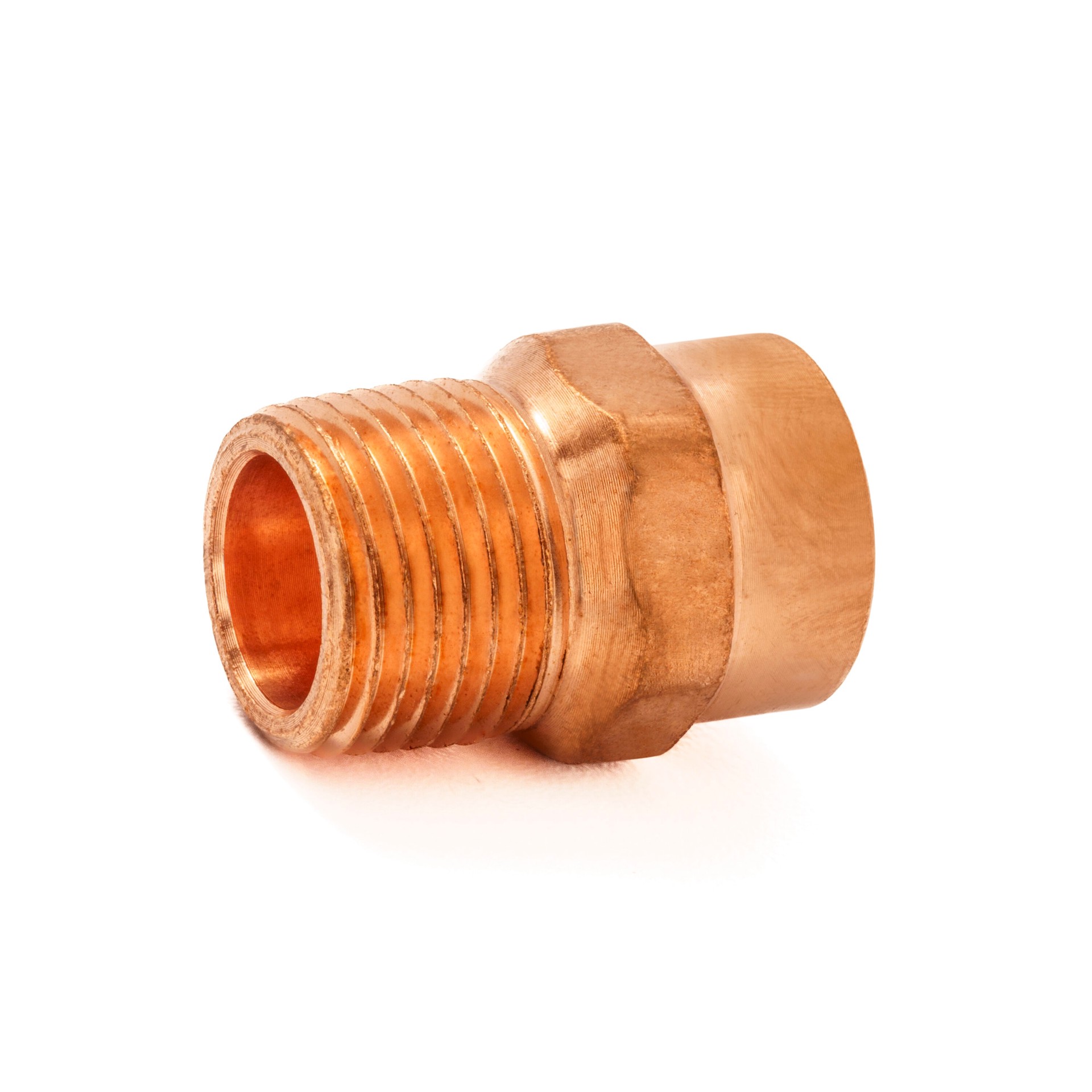 slide 1 of 6, Streamline 1/2-in x 3/8-in Copper Male Adapter, 1 ct