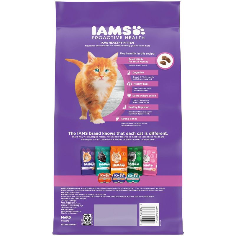 slide 2 of 10, IAMS Proactive Health with Chicken Kitten Premium Dry Cat Food - 7lbs, 7 lb