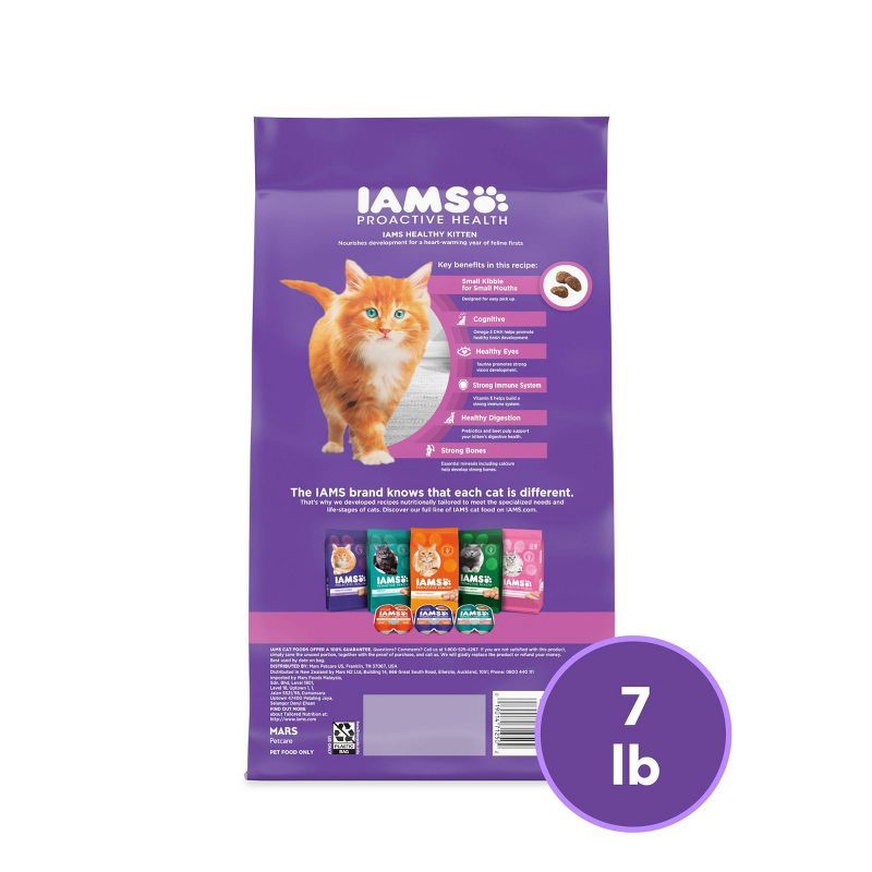 slide 8 of 10, IAMS Proactive Health with Chicken Kitten Premium Dry Cat Food - 7lbs, 7 lb