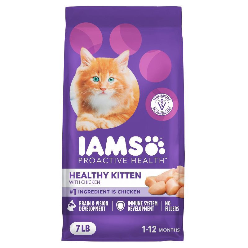slide 1 of 10, IAMS Proactive Health with Chicken Kitten Premium Dry Cat Food - 7lbs, 7 lb