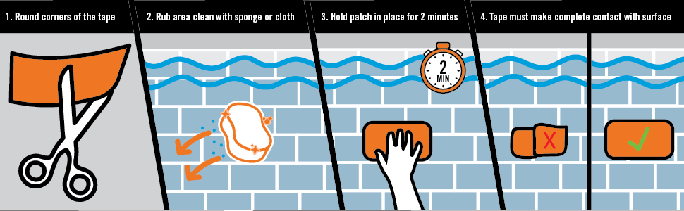 slide 5 of 6, Gorilla Waterproof Patch Seal White Waterproof Duct Tape 4-in x 10 Feet, 1 ct