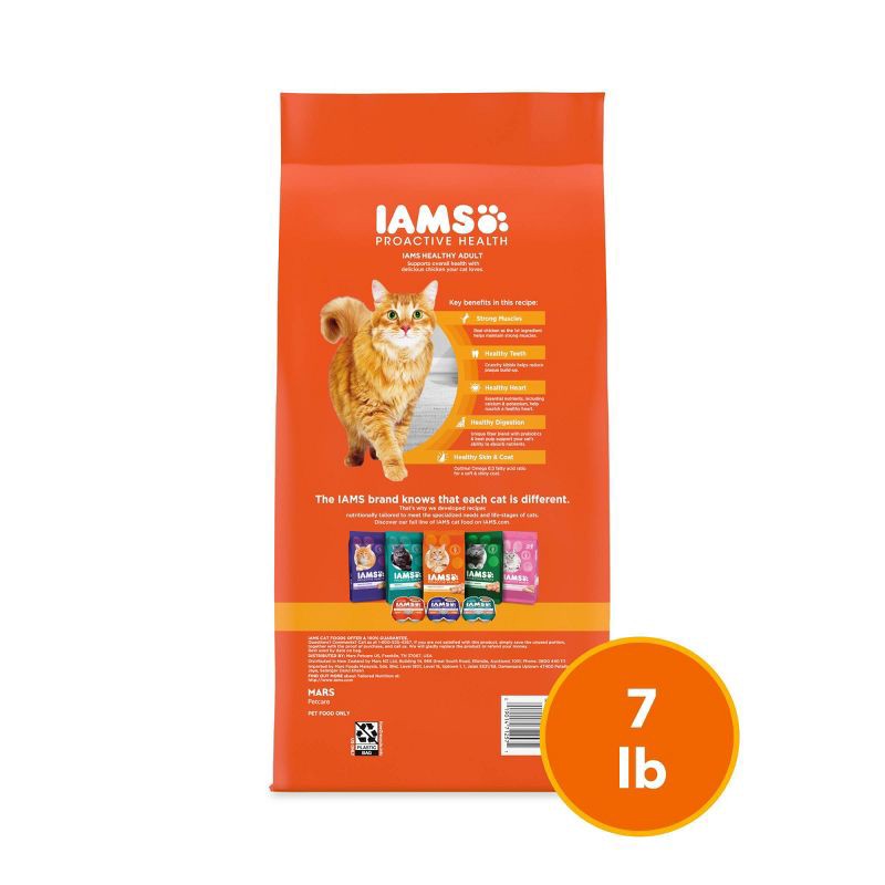 slide 8 of 12, IAMS Proactive Health Chicken Flavor Dry Cat Food - 7lbs, 7 lb
