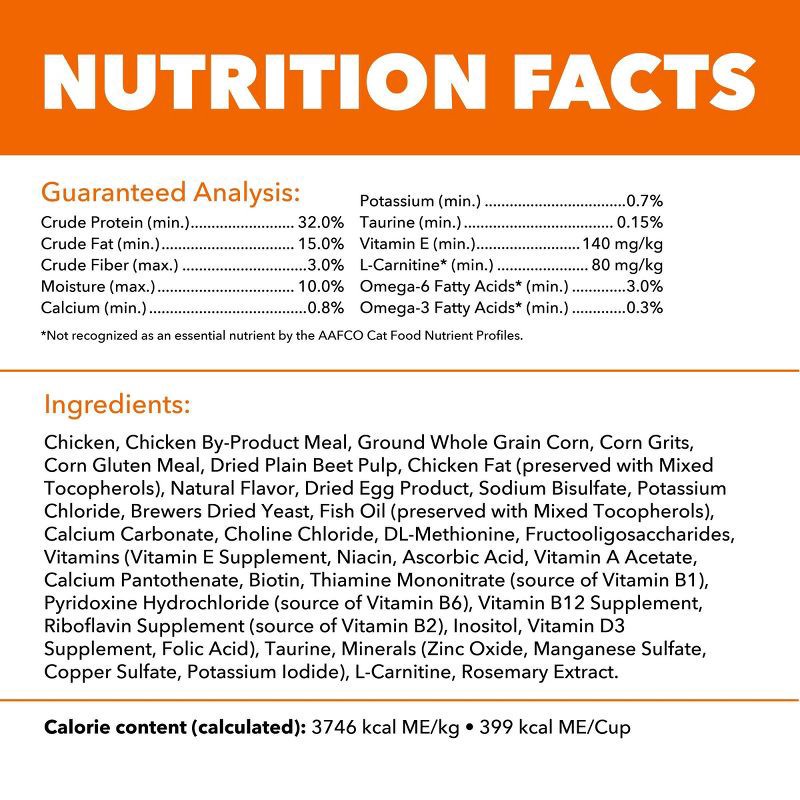 slide 9 of 12, IAMS Proactive Health Chicken Flavor Dry Cat Food - 7lbs, 7 lb